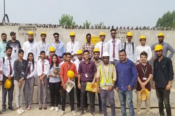 Activity by Chandigarh University's Civil Engineering Students